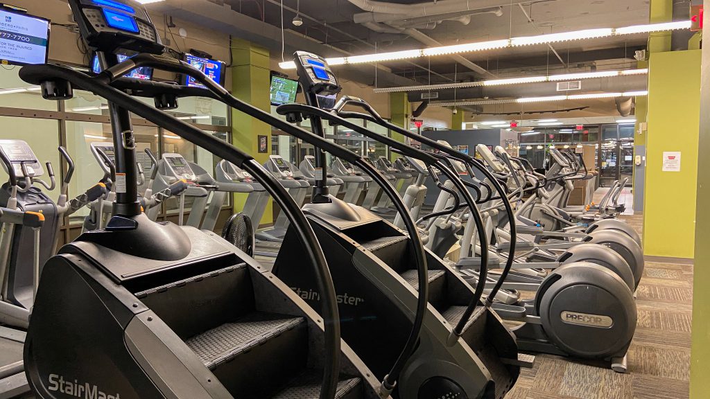 Titans Cardio Area with Stair Masters and Treadmills