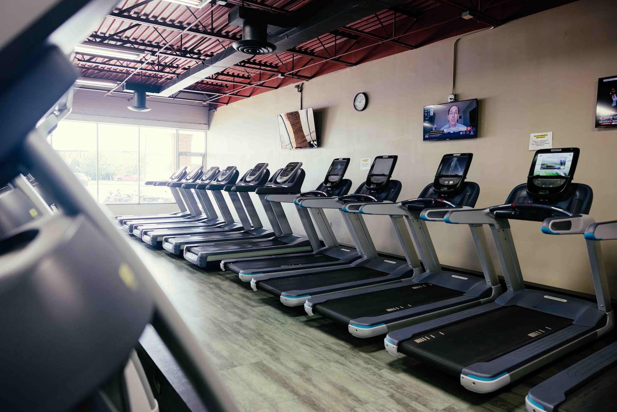 Treadmill Wall in Cardio Area